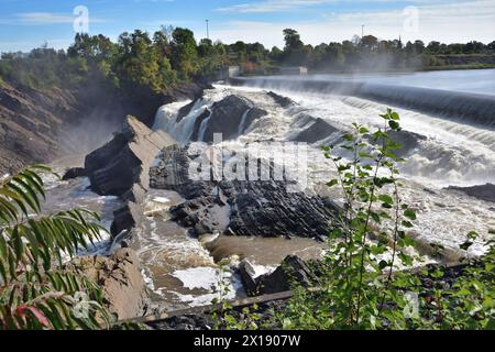 Chaudiere Wasserfälle im Sommer. Levis, Quebec, Kanada Stockfoto