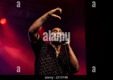 Simon Webbe (Blau) Konzert im Fabrique, Mailand, Italien 15. April 2024 - The Greatest Hits Tour © Giorgia de Dato Stockfoto