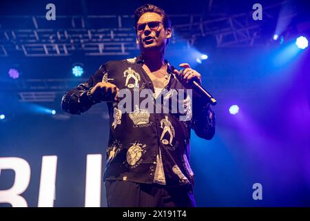 Lee Ryan (Blau) Live-Konzert in Fabrique, Mailand, Italien 15. April 2024 - The Greatest Hits Tour © Giorgia de Dato Stockfoto