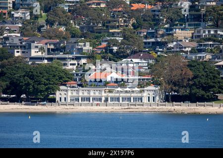 Bathers Pavilion Restaurant am Balmoral Beach alias Edwards Beach am Sydney Harbour, Mosman, NSW, Australien Stockfoto