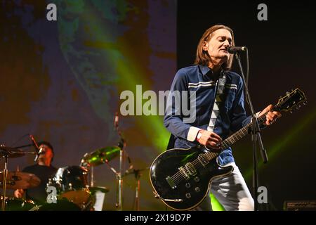 Juana La Loca: Rodrigo Martin (voz). 30 aniversario de „Electronauta“ Stockfoto