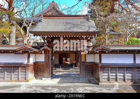 Tempel in der Gegend von Kongobu-JI, ein historischer buddhistischer Tempelkomplex in Koyasan, Koya, Ito District, Wakayama, Japan Stockfoto