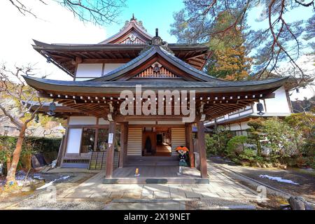 Tempel in der Gegend von Kongobu-JI, ein historischer buddhistischer Tempelkomplex in Koyasan, Koya, Ito District, Wakayama, Japan Stockfoto