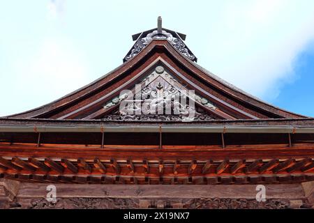 Tempel in der Gegend von Kongobu-JI, ein historischer buddhistischer Tempelkomplex in Koyasan, Koya, Ito District, Wakayama, Japan Stockfoto