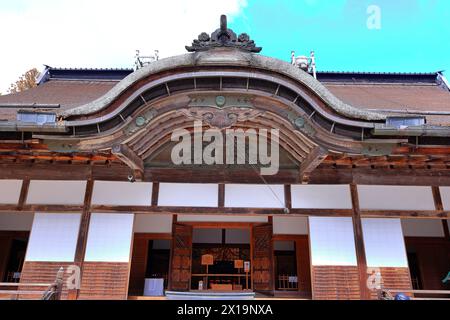 Tempel in der Gegend von Kongobu-JI, ein historischer buddhistischer Tempelkomplex in Koyasan, Koya, Ito District, Wakayama, Japan Stockfoto