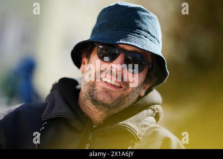 "Kreiml" im Interview des österreichischen Rap-Duos Kreiml & Samurai mit der APA - Austria Press Agency am Dienstag, 19. März 2024, in Wien. - 20240319 PD16188 Credit: APA-PictureDesk/Alamy Live News Stockfoto