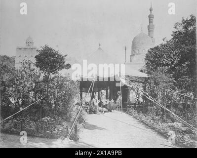 Wien, Weltausstellung 1873, Zelt am östlichen Hof des ägyptischen Kompartiments, 1873 - 18730101 PD0116 - Rechteinfo: Rights Managed (RM) Stockfoto