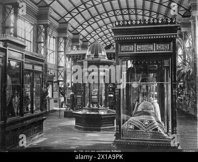 Wien, Weltausstellung 1873, ägyptischer Balkon innen, 1873 - 18730101 PD0130 - Rechteinfo: Rights Managed (RM) Stockfoto