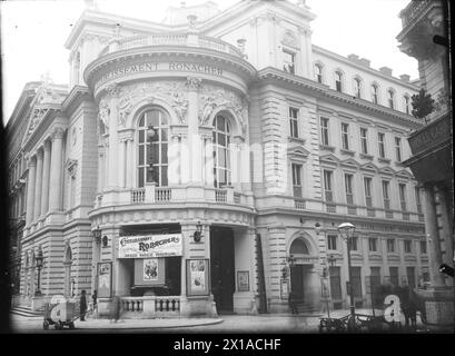 Wien 1, Seilerstaette/Himmelpfortgasse, Zweig Ronacher, statt 1871/1872 gebautem, 1884 abbrennendem Laube Stadttheater, 1896 - 18960101 PD0442 - Rechteinfo: Rights Managed (RM) Stockfoto