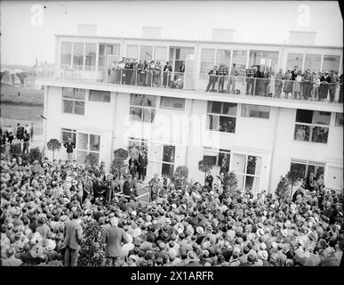 Eröffnung von Versuchssiedlung initiiert durch einen Werkbund, 04.06.1932 - 19320604 PD0018 - Rechteinfo: Rights Managed (RM) Stockfoto