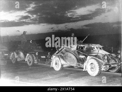 Der Anschluss 1938, das erste deutsche Panzerfahrzeug in Österreich, 13.3.1938 - 19380313 PD0047 - Rechteinfo: Rights Managed (RM) Stockfoto