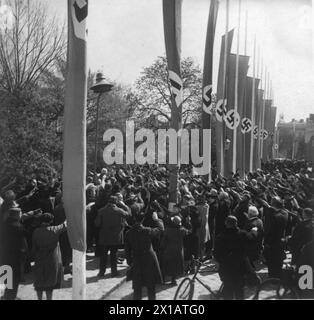 Tag des Großdeutschen Reiches in Wien, 9.4.1938 - 19380409 PD0069 - Rechteinfo: Rights Managed (RM) Stockfoto