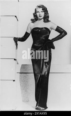 Rita Hayworth, als Figur in der „Gilda“., 1946 - 19460101 PD1836 - Rechteinfo: Rights Managed (RM) Stockfoto