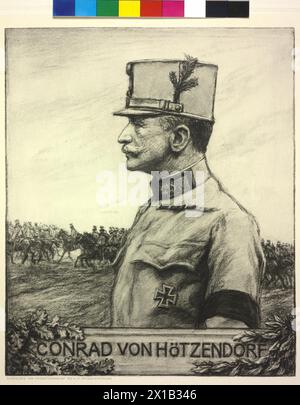 Conrad von Hoetzendorf, Heliographie auf der Grundlage von Zeichnungen, 1915 - 19150101 PD7562 - Rechteinfo: Rights Managed (RM) Stockfoto