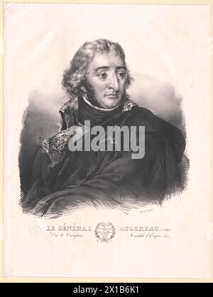 Augereau, Herzog von Castiglione, Pierre Francois Charles, französischer Kommandant. 9.5.1804 ff. marshal, 4.6.1814 ff. Peer of France. Duc 19.3,1808, - 19830422 PD125104 - Rechteinfo: Rights Managed (RM) Stockfoto