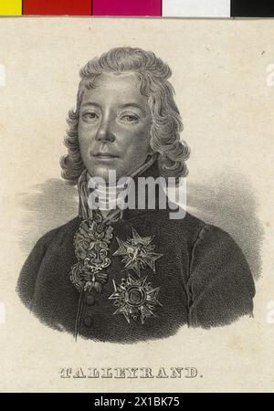 Talleyrand-Perigord, Charles Maurice Duke, anonyme Lithografie, - 19830422 PD84073 - Rechteinfo: Rights Managed (RM) Stockfoto