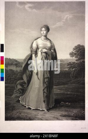 Maria Louisa, erzherzogin von Österreich, Stippelstich nach eigener Zeichnung von Jean Godefroy, - 18100101 PD0382 - Rechteinfo: Rights Managed (RM) Stockfoto