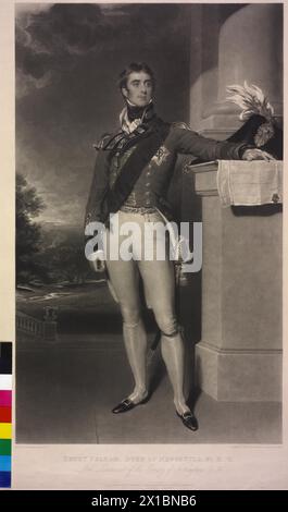 Pelham-Clinton, 4. Duke of Newcastle-under-Lyne, Henry Pelham Fiennes, Mezzotint von Charles Gymnast nach einem Gemälde von Sir Thomas Lawrence, - 18300101 PD3178 - Rechteinfo: Rights Managed (RM) Stockfoto