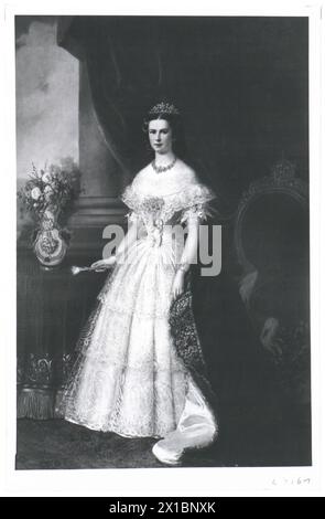 Elisabeth, Kaiserin von Österreich, Faksimile auf Malerei, - 18650101 PD0164 - Rechteinfo: Rechte verwaltet (RM) Stockfoto