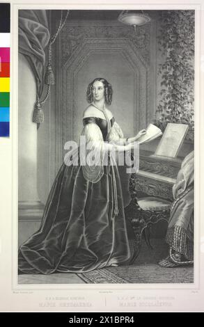 Maria, Großherzogin von Russland, Lithographie von Jakob Fay nach einem Gemälde von Christina Robertson, - 19300101 PD21754 - Rechteinfo: Rights Managed (RM) Stockfoto