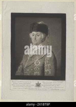 Bildimperialistin Katharina II. Von Russland, Mezzotint von James Walker nach Malerei von Michael Schibanoff, - 19830422 PD104226 - Rechteinfo: Rights Managed (RM) Stockfoto