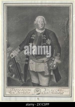 Friedrich Wilhelm I., König von Preußen, - 19830422 PD140802 - Rechteinfo: Rechte verwaltet (RM) Stockfoto