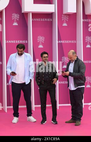 Die Eröffnungszeremonie des 7. Internationalen Canneseries Festivals am 5. April 2024 in Cannes, Frankreich. Stockfoto