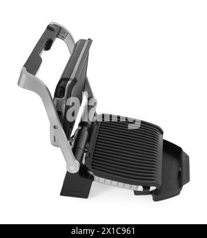 Elektrischer Grill isoliert auf weiß. Kochgerät Stockfoto