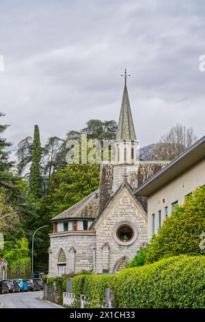 Kirche in Bellagio „Chiesa di San Giorgio“ am Comer See in Norditalien in Europa Stockfoto