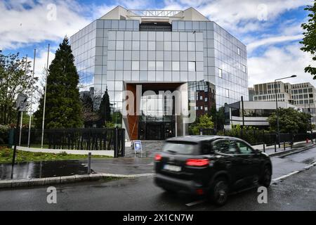 Dieses Foto zeigt die Scientology Kirche und das Celebrity Centre du Grand Paris in Saint-Denis nördlich von Paris am 16. April 2024. Foto: Firas Abdullah/ABACAPRESS.COM Stockfoto