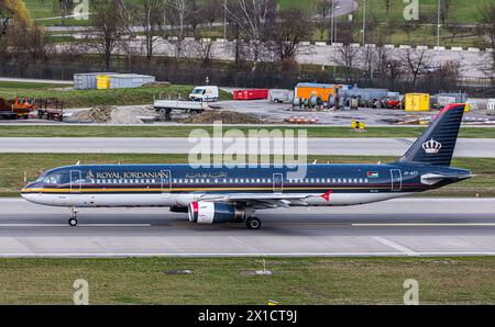 Ein Royal Jordanian Airlines Airbus A321-231 startet vom Flughafen Zürich. Registrierung JY-AYT. (Zürich, Schweiz, 24.02.2024) Stockfoto