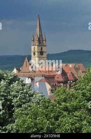 Die evangelisch-lutherische Kathedrale in Sibiu, Rumänien Stockfoto