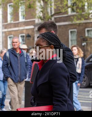 London, UK 16. April 2024 Kemi Badenoch, Business and Trade Secretary im Kabinettbüro l Credit: Richard Lincoln/Alamy Live News Stockfoto