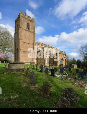 St. Botolph's Church, Newbold-on-Avon bei Rugby, Warwickshire, England Stockfoto