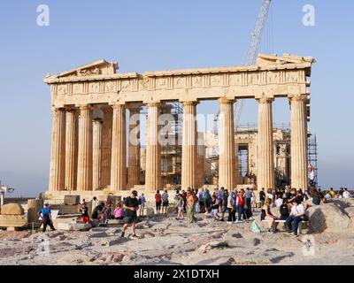 Der Parthenon auf der Akropolis von Athen in Griechenland Stockfoto