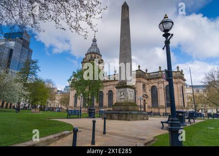 Birmingham, UK 16. April 2024: Birmingham Cathedral in Birmingham, UK Stockfoto