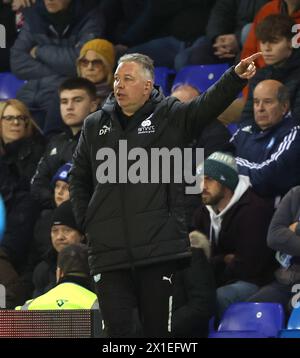 Peterborough, Großbritannien. April 2024. Darren Ferguson (Manager der Peterborough Utd) beim Spiel Peterborough United gegen Fleetwood Town EFL League One im Weston Homes Stadium, Peterborough, Cambridgeshire, am 16. April 2024. Quelle: Paul Marriott/Alamy Live News Stockfoto