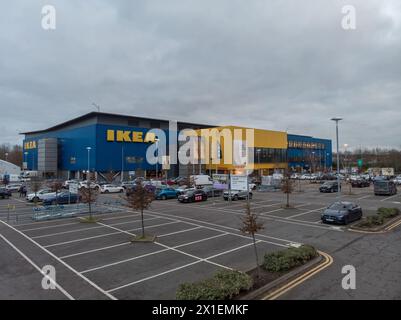 Milton Keynes, Großbritannien. 30. Januar 2024. Der Ikea Supermarkt in Milton Keynes, Bedfordshire. (Foto von Edward Crawford | SOPA Images/SIPA USA) Credit: SIPA USA/Alamy Live News Stockfoto