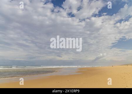 Plage Nord Beach, Mimizan, New Aquitaine, Frankreich Stockfoto