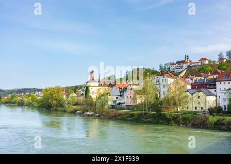 Inn, Stadtteil Innstadt, Kirche Mariahilf Passau Niederbayern, Niederbayern Bayern, Bayern Deutschland Stockfoto