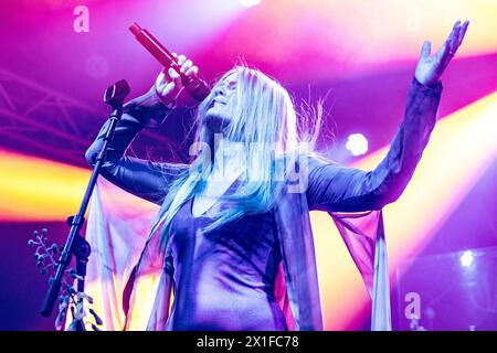 Italien 14 April 2024 Myrkur - Amalie Bruun - Live im Circolo Magnolia Mailand © Andrea Ripamonti / Alamy Stockfoto