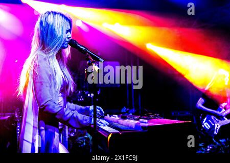 Italien 14 April 2024 Myrkur - Amalie Bruun - Live im Circolo Magnolia Mailand © Andrea Ripamonti / Alamy Stockfoto