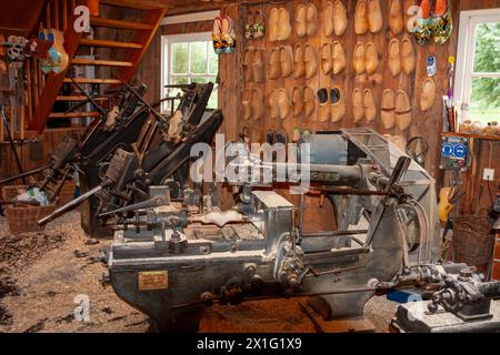 Clog-Fabrik in den Niederlanden Stockfoto