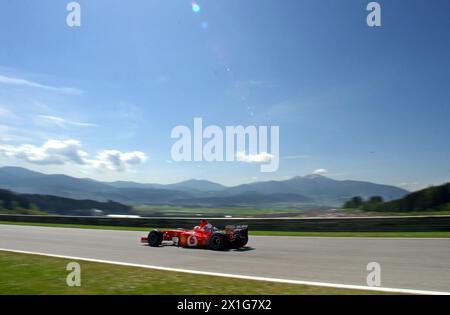 Der große Preis von Österreich wird im Jahr 2014 in die Formel 1 zurückkehren. Der Besitzer von Red Bull Dietrich Mateschitz und Bernie Ecclestone haben sich darauf am 23.07.2013 geeinigt. - 20020511 PD0436 - Rechteinfo: Rechte verwaltet (RM) Stockfoto