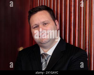 Der britische Tenor Paul Potts in Wien am 12. Oktober. - 20101012 PD1479 - Rechteinfo: Rechte verwaltet (RM) Stockfoto