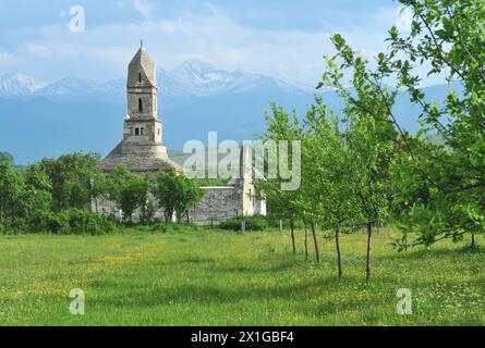 Densus-Kirche, St. Nikolaus-Kirche, Rumänien Stockfoto