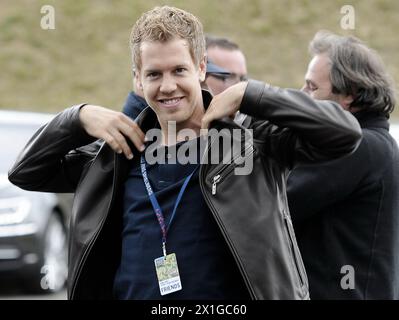 Offizielle Eröffnung des Red Bull Ring in Spielberg, Steiermark, Österreich am 14. Mai 2011. Im Bild: Sebastian Vettel. - 20110514 PD1273 - Rechteinfo: Rights Managed (RM) Stockfoto