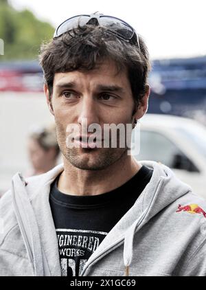 Offizielle Eröffnung des Red Bull Ring in Spielberg, Steiermark, Österreich am 14. Mai 2011. Im Bild: Mark Webber - 20110514 PD1128 - Rechteinfo: Rights Managed (RM) Stockfoto