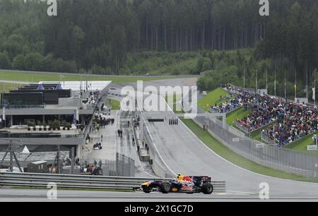 Der große Preis von Österreich wird im Jahr 2014 in die Formel 1 zurückkehren. Der Besitzer von Red Bull Dietrich Mateschitz und Bernie Ecclestone haben sich darauf am 23.07.2013 geeinigt. - 20110515 PD6975 - Rechteinfo: Rights Managed (RM) Stockfoto