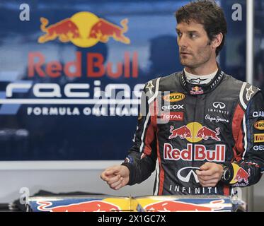 Offizielle Eröffnung des Red Bull Ring in Spielberg, Steiermark, Österreich am 14. Mai 2011. Im Bild: Markieren Sie Webber. - 20110514 PD2214 - Rechteinfo: Rechte verwaltet (RM) Stockfoto